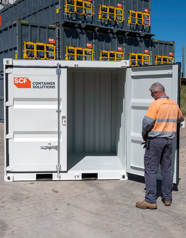 Viewing an SCF container in a depot