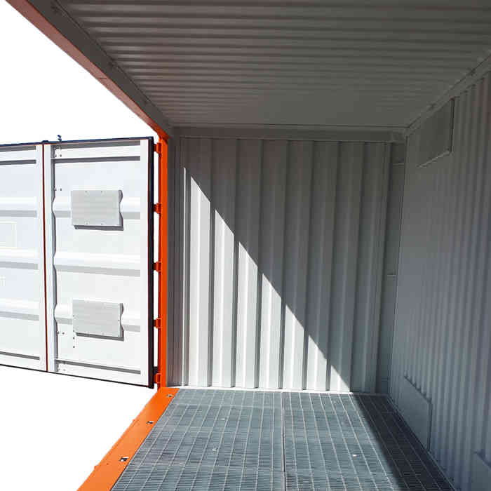 20ft Dangerous Goods Open Doors with Bunding 