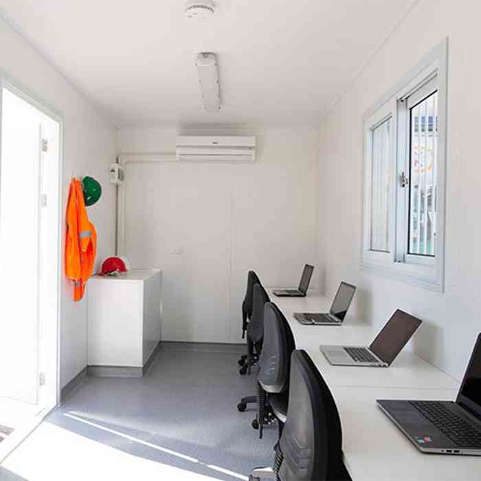 SCF 20ft Site Office | Internal with Multiple Desks