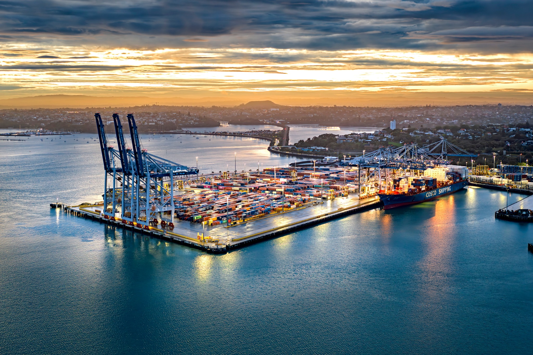 Port of Auckland. Source: World Cargo News