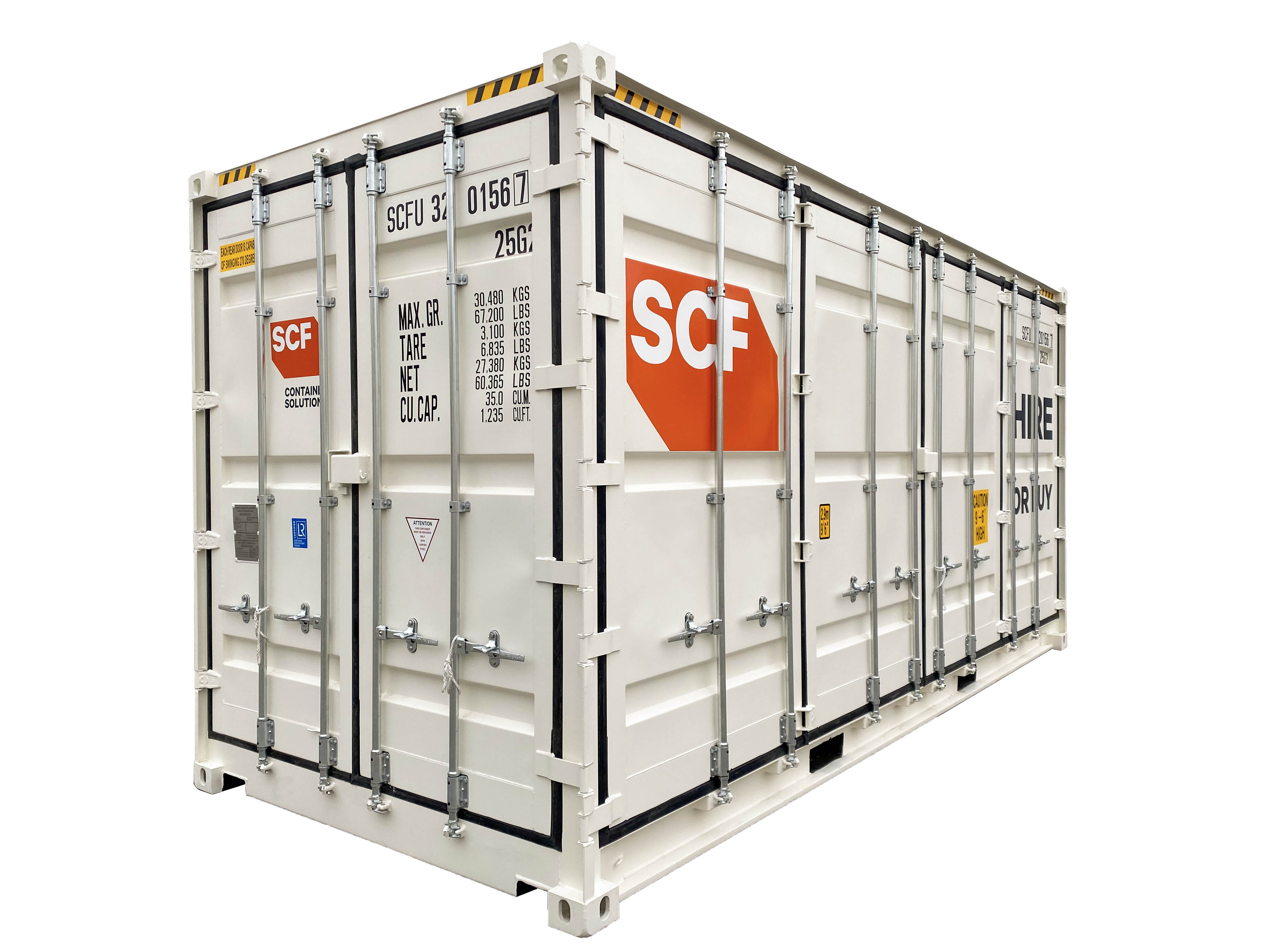 20ft Side Opening Shipping Container | Available Now | SCF
