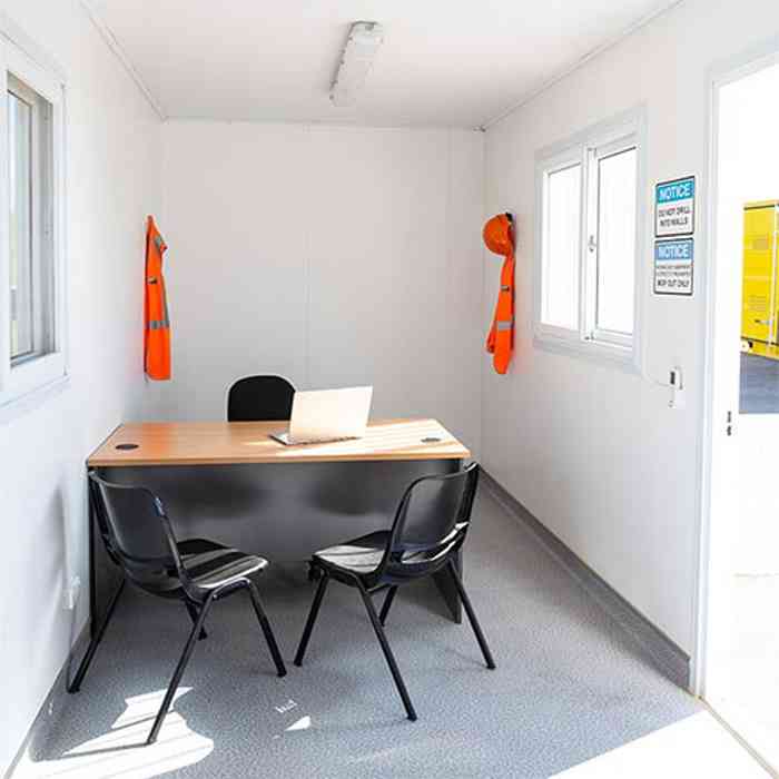 SCF 20ft Site Office | Internal with Desk